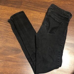 Hollister black skinny jeans